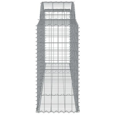 vidaXL kaarekujulised gabioonkorvid 4 tk, 300x50x100/120 cm, raud