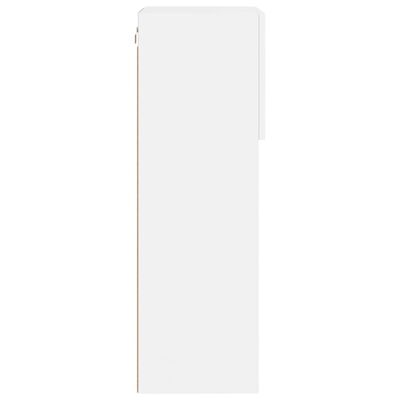 vidaXL LED-tuledega telerikapp, valge, 40,5 x 30 x 90 cm