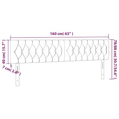 vidaXL voodipeatsid 2 tk, kreemjas, 80x7x78/88 cm, kangas