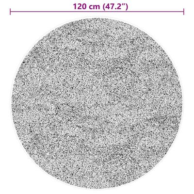 vidaXL vaip HUARTE, lühikese narmaga, pestav, hall, Ø 120 cm