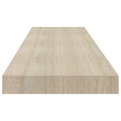 vidaXL seinariiulid, 2 tk, tammevärvi, 90 x 23,5 x 3,8 cm MDF