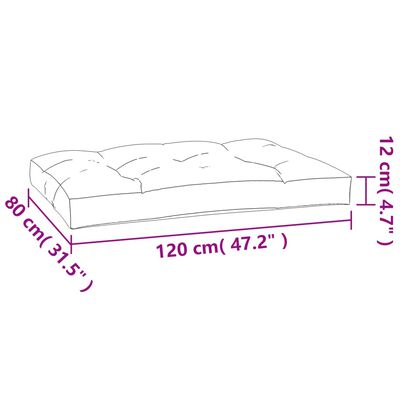 vidaXL euroalustest istmepadjad 5 tk, lehemustriga, kangas