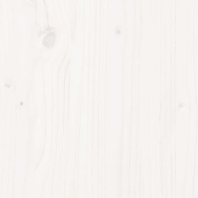 vidaXL seeniorivoodi, valge, 140 x 200 cm, männipuit