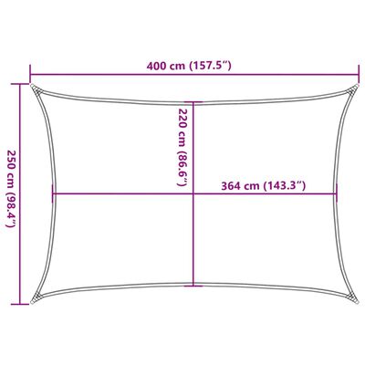 vidaXL päikesevarjupuri beež 4x2,5 m 100% polüester Oxford