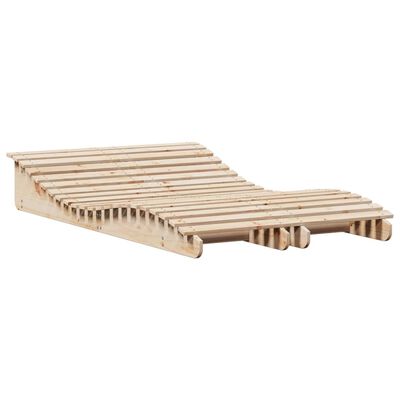 vidaXL lamamistoolid 2 tk 205x60x31,5 cm männipuit