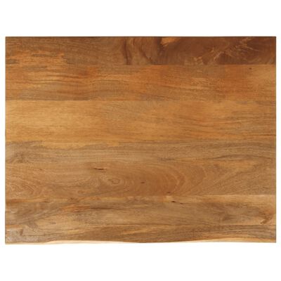 vidaXL lauaplaat, naturaalse servaga, 90 x 80 x 2,5 cm, mangopuit