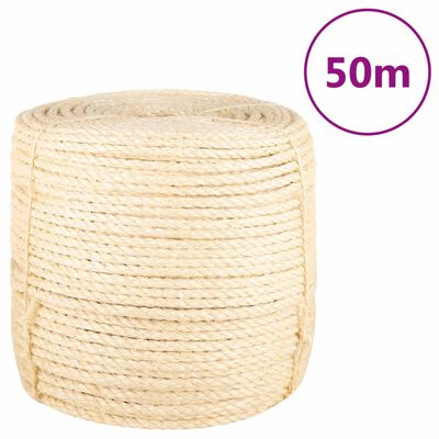 vidaXL köis 100% sisal 8 mm 50 m