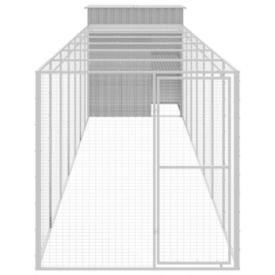vidaXL kanapuur aedikuga, helehall, 165x863x181 cm, tsingitud teras