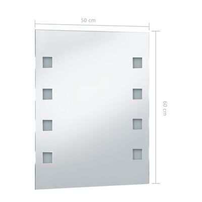 vidaXL vannitoa LED-seinapeegel 50 x 60 cm