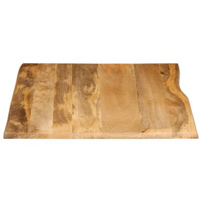 vidaXL lauaplaat, 90 x 80 x 2,5 cm, naturaalsete servadega, mangopuit