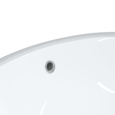 vidaXL vannitoa valamu, valge, 49x40,5x21 cm, ovaalne, keraamiline