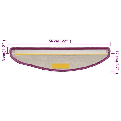 vidaXL trepivaibad 5 tk, 56 x 17 x 3 cm, violetne