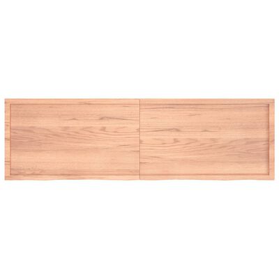 vidaXL lauaplaat, helepruun, 200x60x(2-6) cm, töödeldud tammepuit