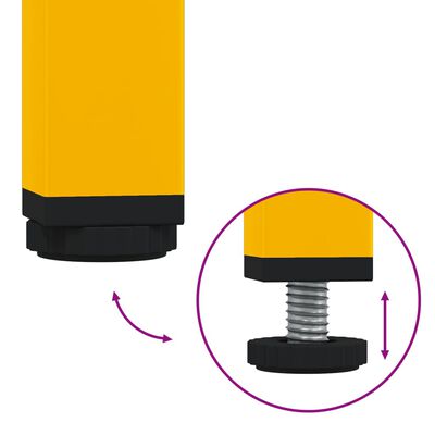 vidaXL telerikapp, sinepikollane, 100,5x39x50,5 cm külmvaltsitud teras