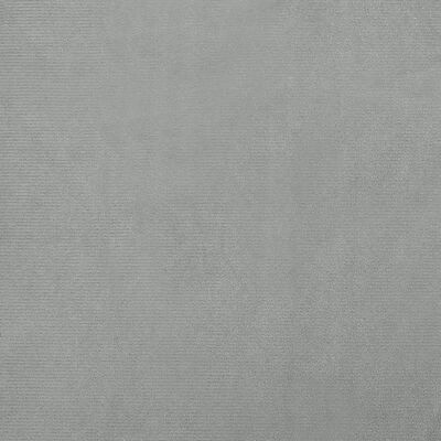 vidaXL koeravoodi, helehall, 100 x 54 x 33 cm, samet