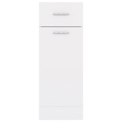 vidaXL sahtliga alumine köögikapp valge 30x46x81,5 cm, tehispuit