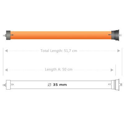 vidaXL ruloomootorid, 5 tk, 10 Nm