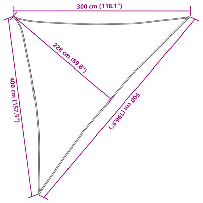 vidaXL päikesevarjupuri helehall 3x4x5 m 100% polüester Oxford