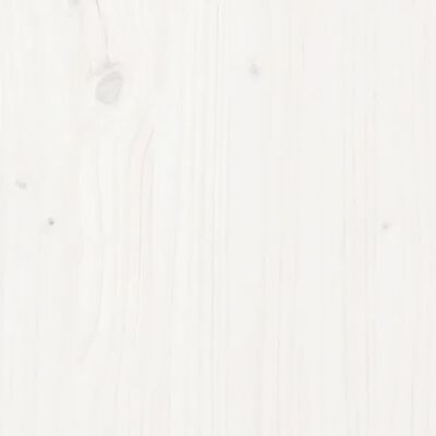 vidaXL voodiraam, täismännipuit, 120 x 200 cm, valge