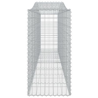 vidaXL kaarekujulised gabioonkorvid 2 tk, 400x50x100/120 cm, raud