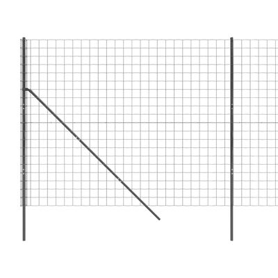 vidaXL traataed, antratsiithall, 1,8 x 25 m, tsingitud teras