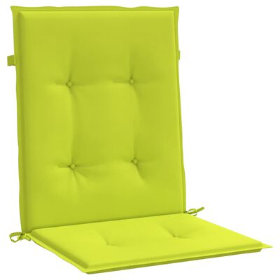 vidaXL madala seljatoega toolipadjad 2 tk roheline 100x50x3 cm kangas