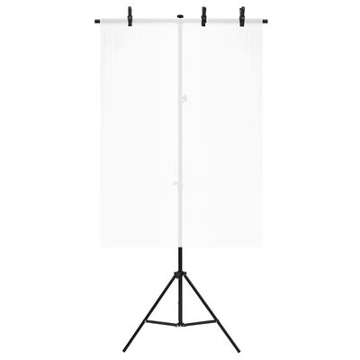 vidaXL T-kujuline taustastatiiv, must, 91 x 60 x (70-200) cm