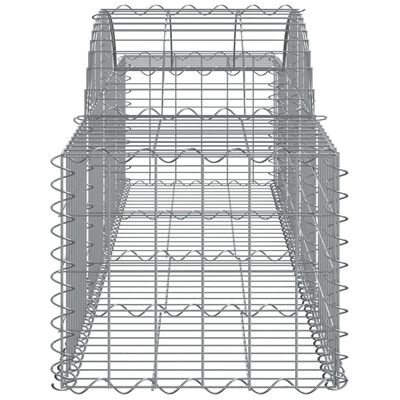 vidaXL kaarekujulised gabioonkorvid 11 tk, 200x50x40/60 cm, raud