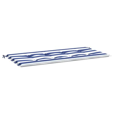 vidaXL aiapingi istmepadi, sinise/valge triibuline, 100 x 50 x 3 cm