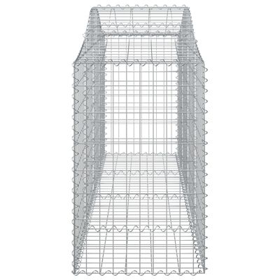 vidaXL kaarekujulised gabioonkorvid 12, 200x50x80/100cm tsingitud raud