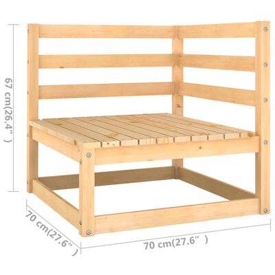 vidaXL 7-osaline aiadiivanikomplekt patjadega, antratsiithall, mänd