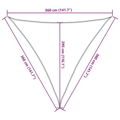 vidaXL päikesevarjupuri helehall 3,6x3,6x3,6 m 100% polüester Oxford