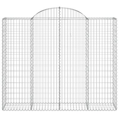 vidaXL kaarekujulised gabioonkorvid 4 tk, 200x50x160/180 cm, raud