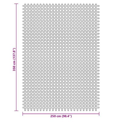 vidaXL matka põrandavaip, sinine, 3,5x2,5 m