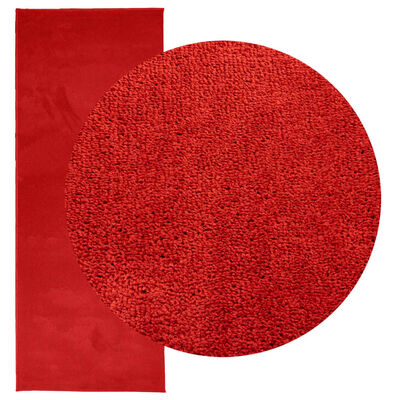 vidaXL vaip "OVIEDO" lühikese narmaga, punane, 80 x 200 cm