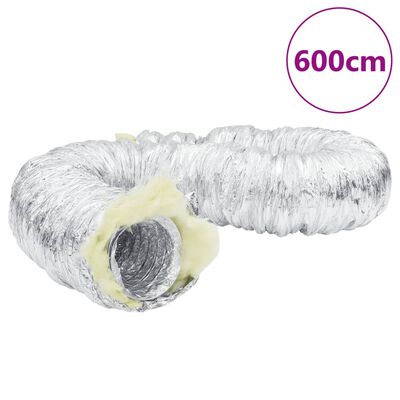 vidaXL isoleeritud ventilatsioonitoru, alumiinium, 6 m Ø10 cm