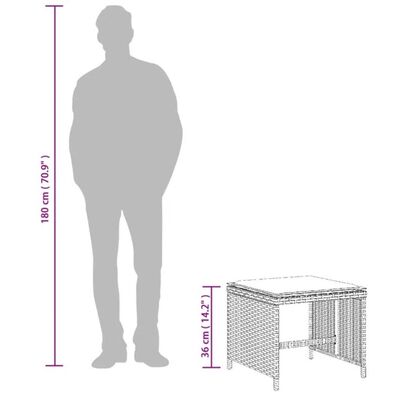 vidaXL aiatoolid koos istmepatjadega 4 tk, beež, polürotang