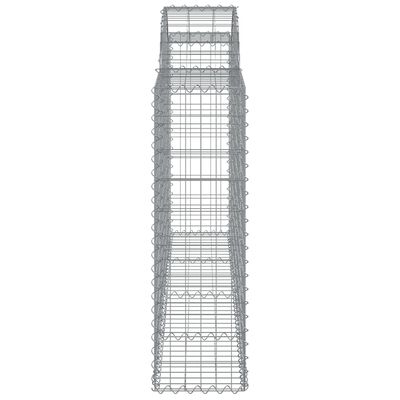 vidaXL kaarekujulised gabioonkorvid 13 tk, 200x30x100/120 cm, raud