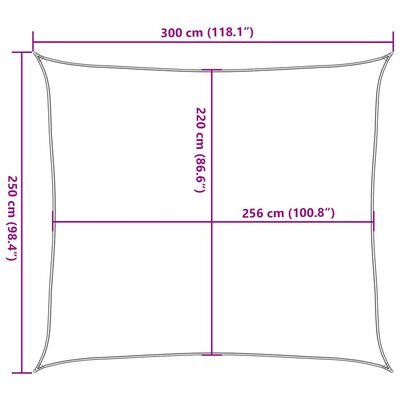 vidaXL päikesevarjupuri beež 3x2,5 m 100% polüester Oxford