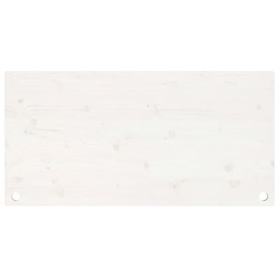 vidaXL kirjutuslaua plaat, valge, 100 x 60 x 2,5 cm, männipuit