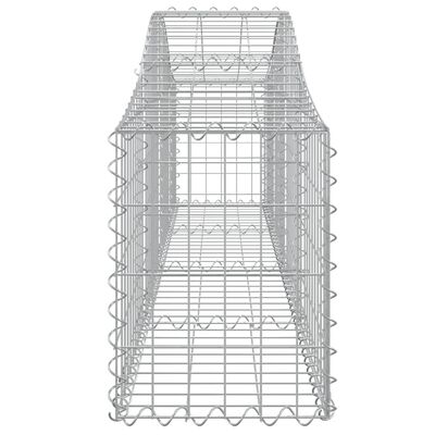 vidaXL kaarekujulised gabioonkorvid 13 tk, 200x30x40/60 cm, raud