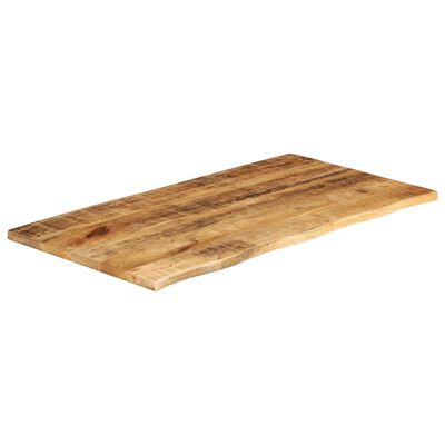 vidaXL lauaplaat, 100 x 60 x 2,5 cm, naturaalsete servadega, mangopuit