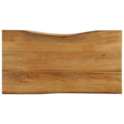 vidaXL lauaplaat, 100 x 60 x 2,5 cm, naturaalsete servadega, mangopuit