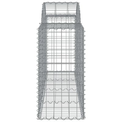 vidaXL kaarekujulised gabioonkorvid 20, 200x50x80/100cm tsingitud raud