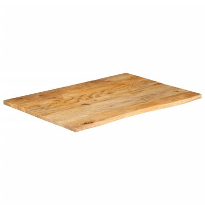 vidaXL lauaplaat, naturaalse servaga, 90 x 80 x 2,5 cm, mangopuit