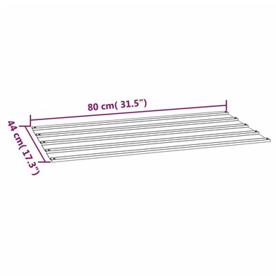 vidaXL katusepaneelid 12 tk, rooste, 80x44 cm, Corten teras