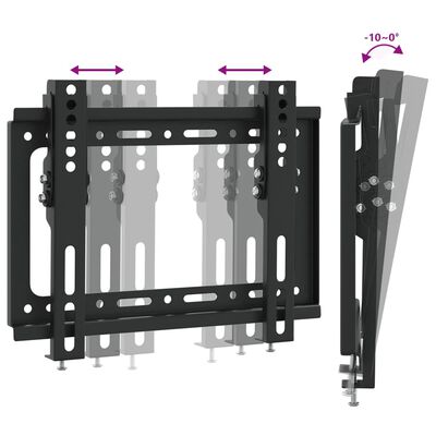 vidaXL teleri seinakinnitus, 14-42 tolli, max VESA 200x200 mm 30 kg