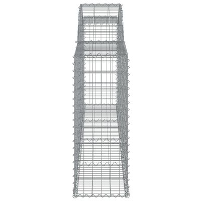 vidaXL kaarekujulised gabioonkorvid 8 tk, 300x30x80/100 cm, raud