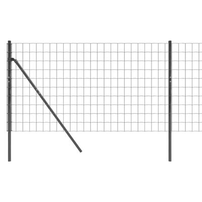 vidaXL traataed, antratsiithall, 0,8 x 25 m, tsingitud teras