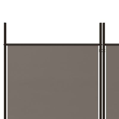 vidaXL 4-paneeliga ruumijagaja, antratsiithall, 698 x 180 cm, kangas